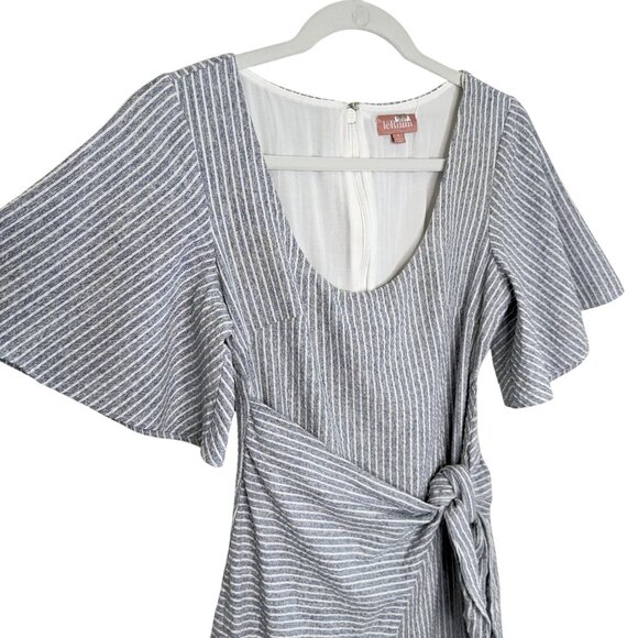 LeRumi Blue & White Striped Jamie Dress, S - Picture 4 of 9